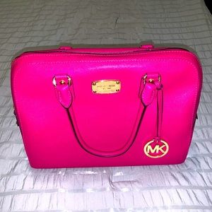 Michael Kors Fushia Saffiano